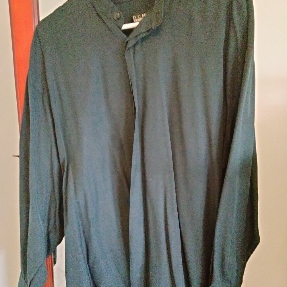 Men's Domani XL Black Dress Shirt